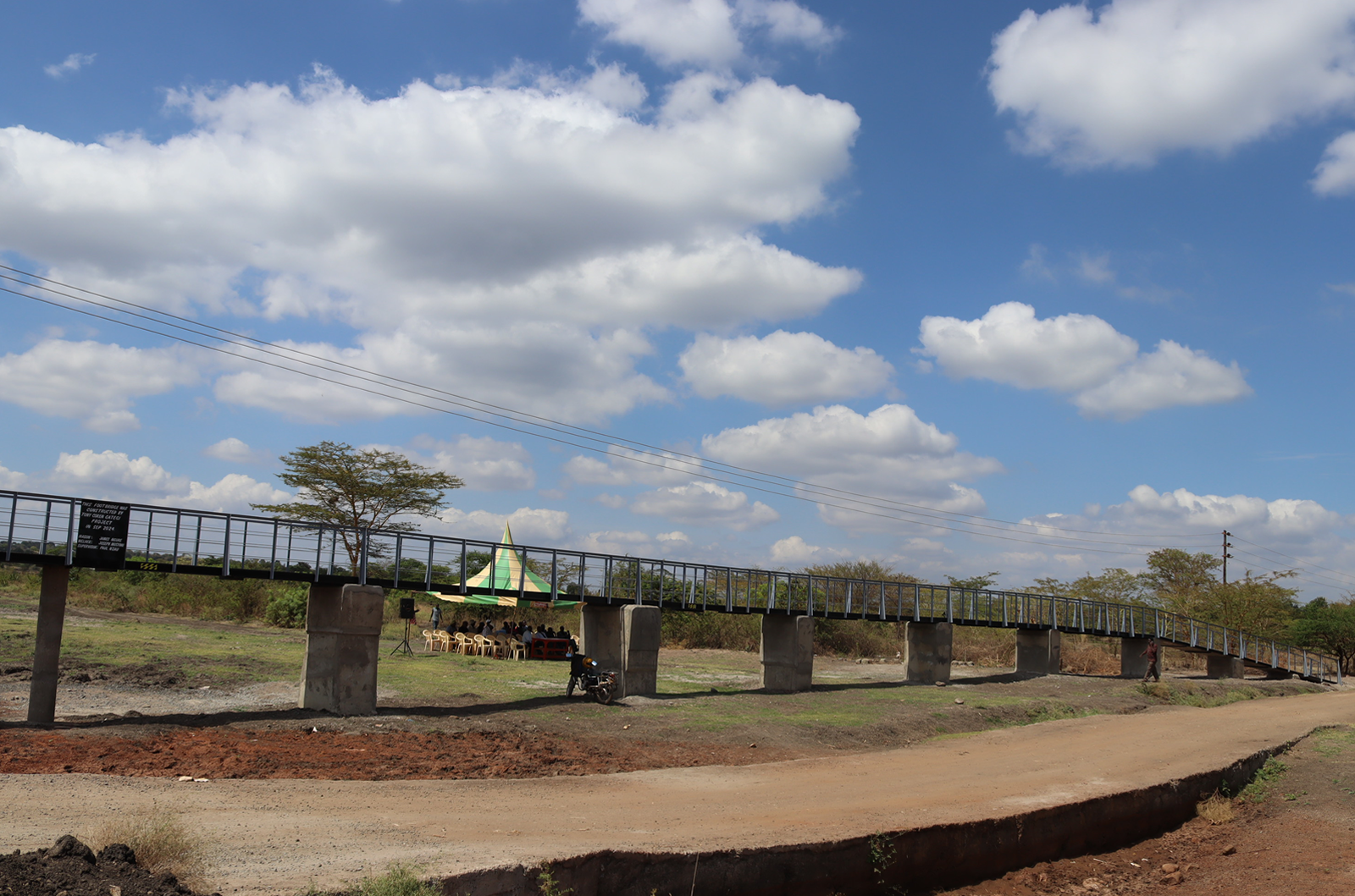 95Metres foot_boda boda bridge across Ntheeuni seasonal stream.