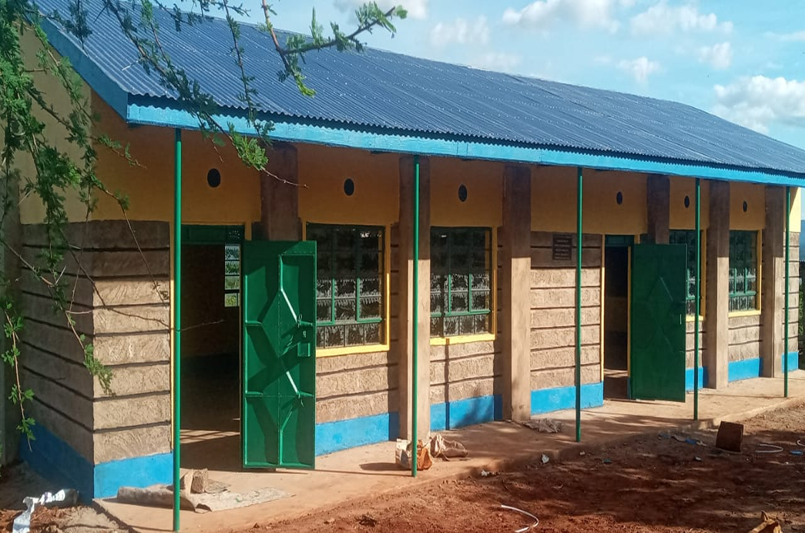 A complete block of 2 classrooms at Mwanyani Day mixed secondary school....