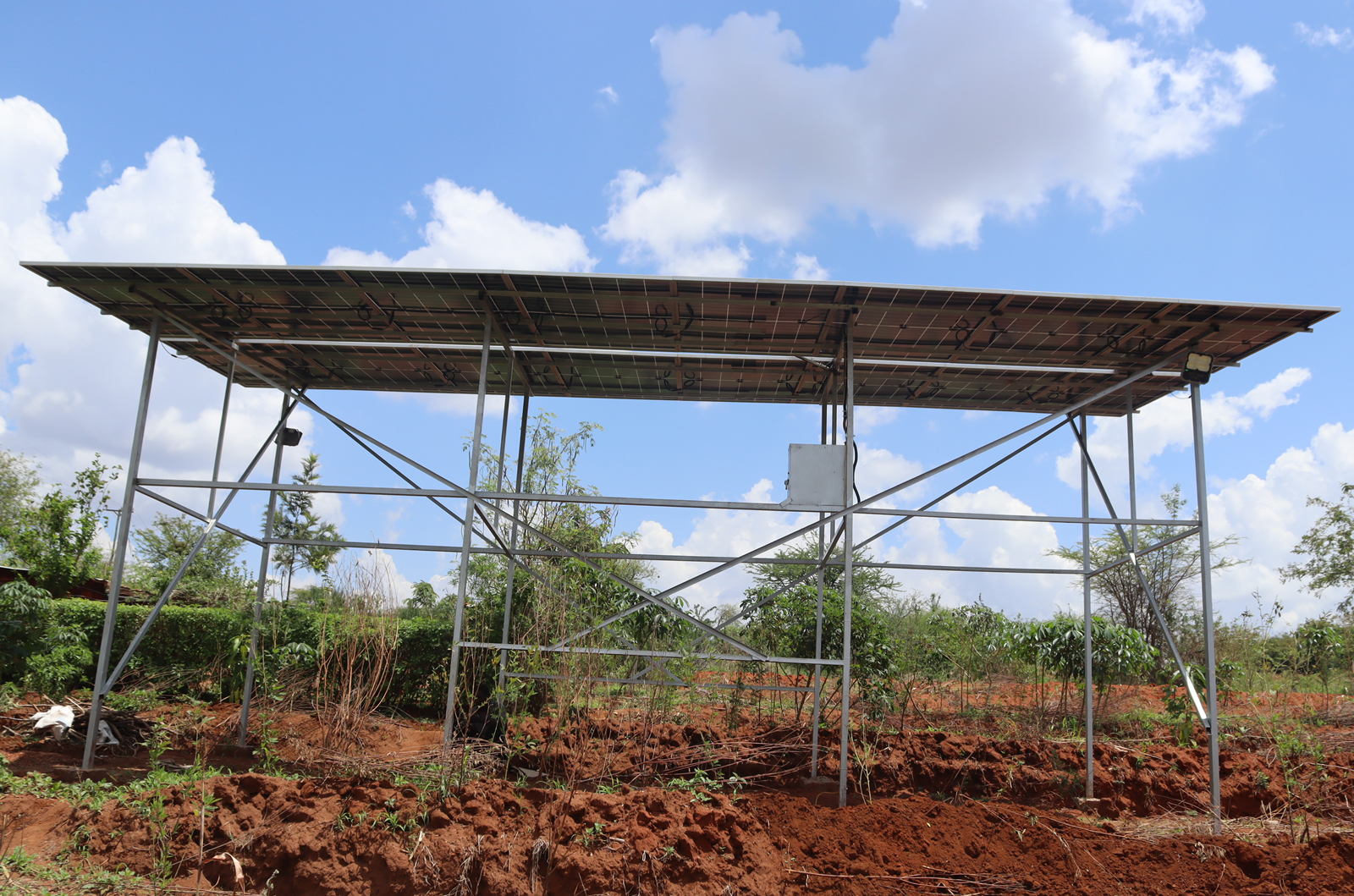 Borehole Power Solar Panels at Kiangeni market