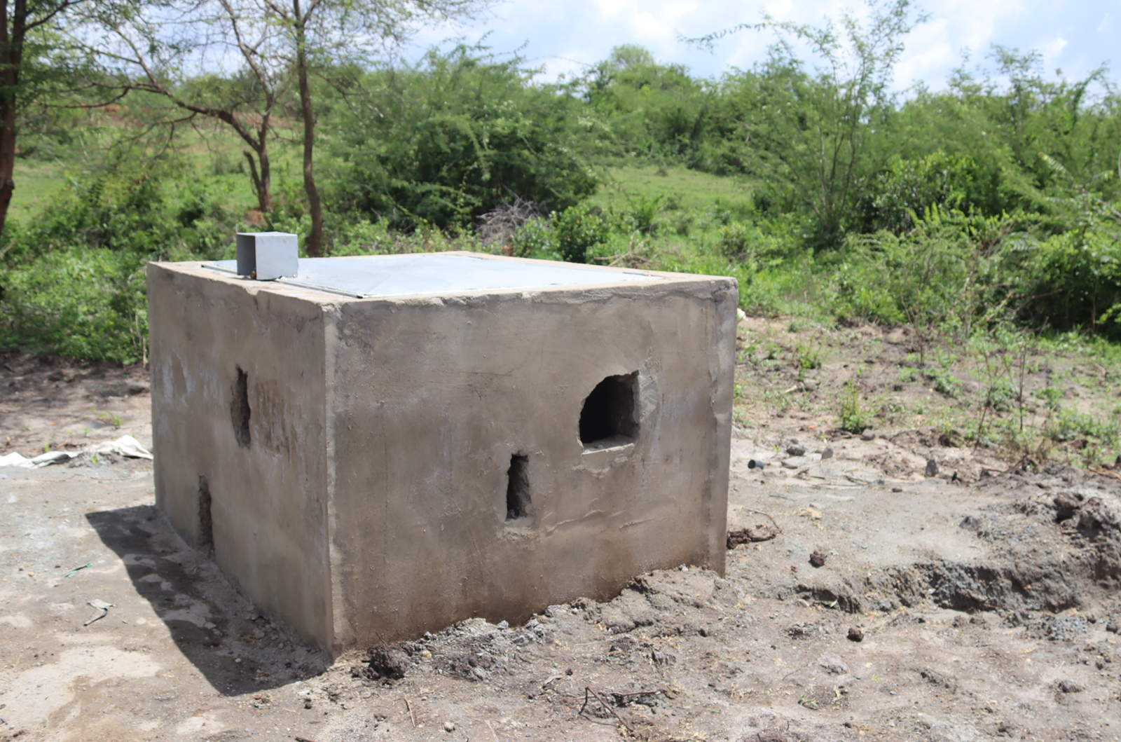 Borehole at Kiangeni market.