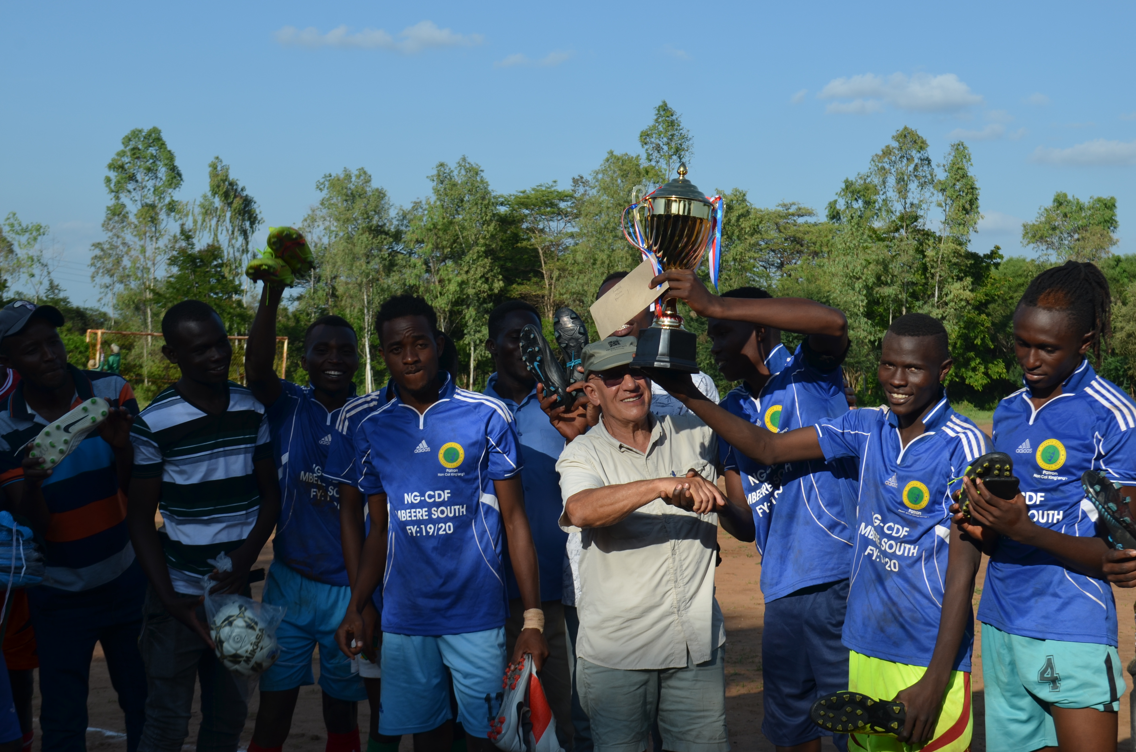 Donor & winners of our annual tournament fc Kilia Male team